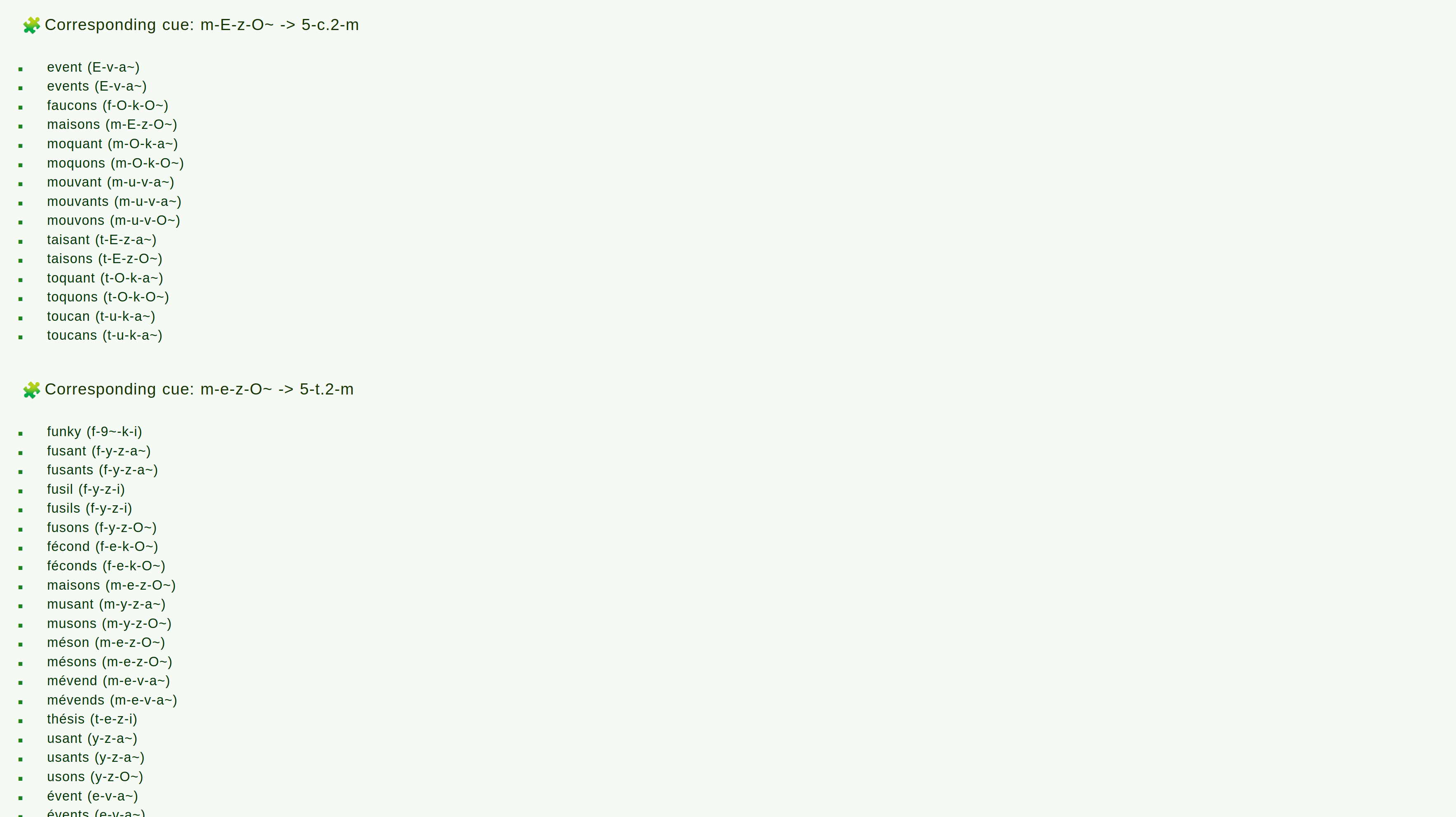 Capture de TwinCues : résultat
